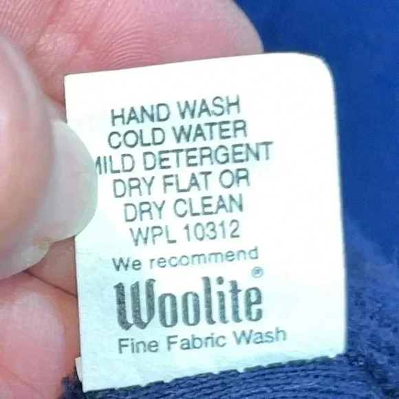 Joan Vass USA navy blue with white stripes nautical beachy cardigan button front - Picture 6 of 9